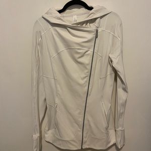 Lululemon white sweater, size 10